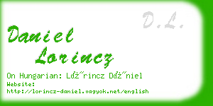 daniel lorincz business card